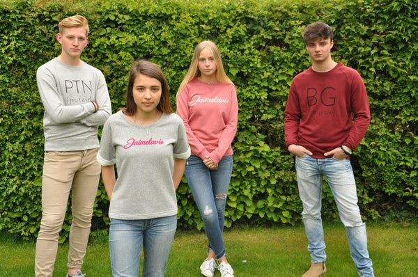 sweater jaimelavie opdruk glitter