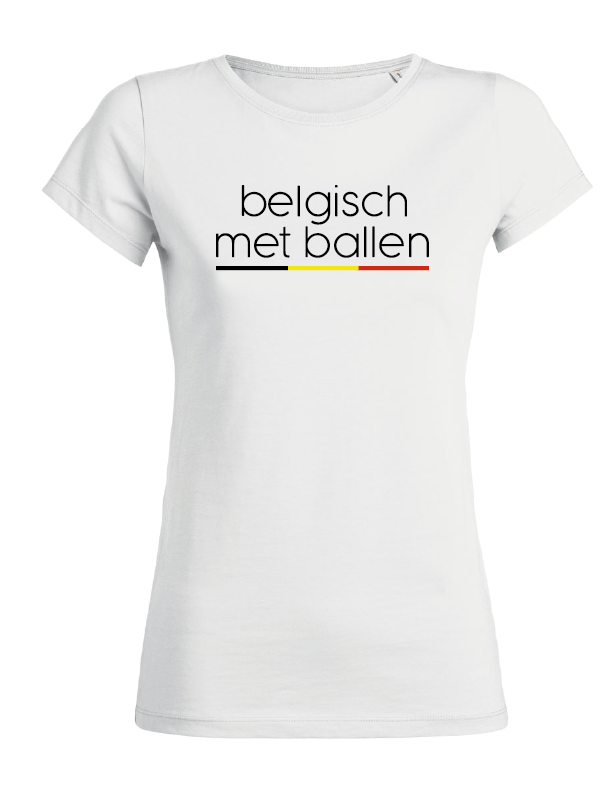 t-shirt belgisch met ballen (vr)