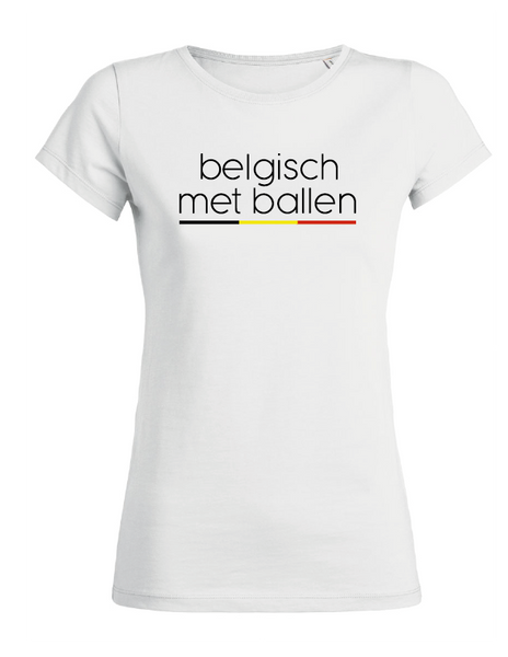 t-shirt belgisch met ballen (vr)