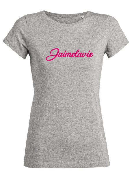 t-shirt jaimelavie fuchsia flock