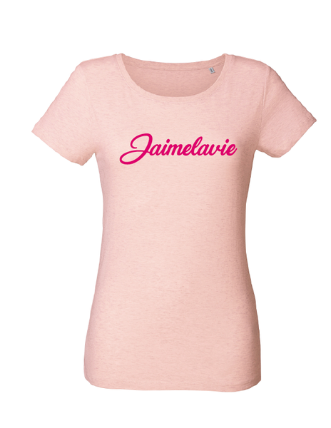 t-shirt jaimelavie fuchsia flock