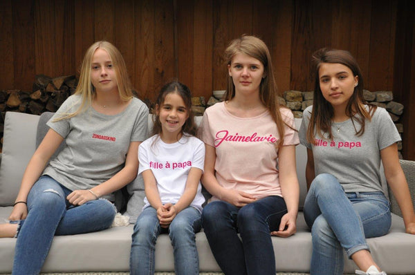 t-shirt jaimelavie fuchsia flock