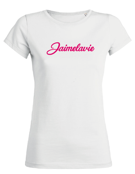 t-shirt jaimelavie fuchsia flock